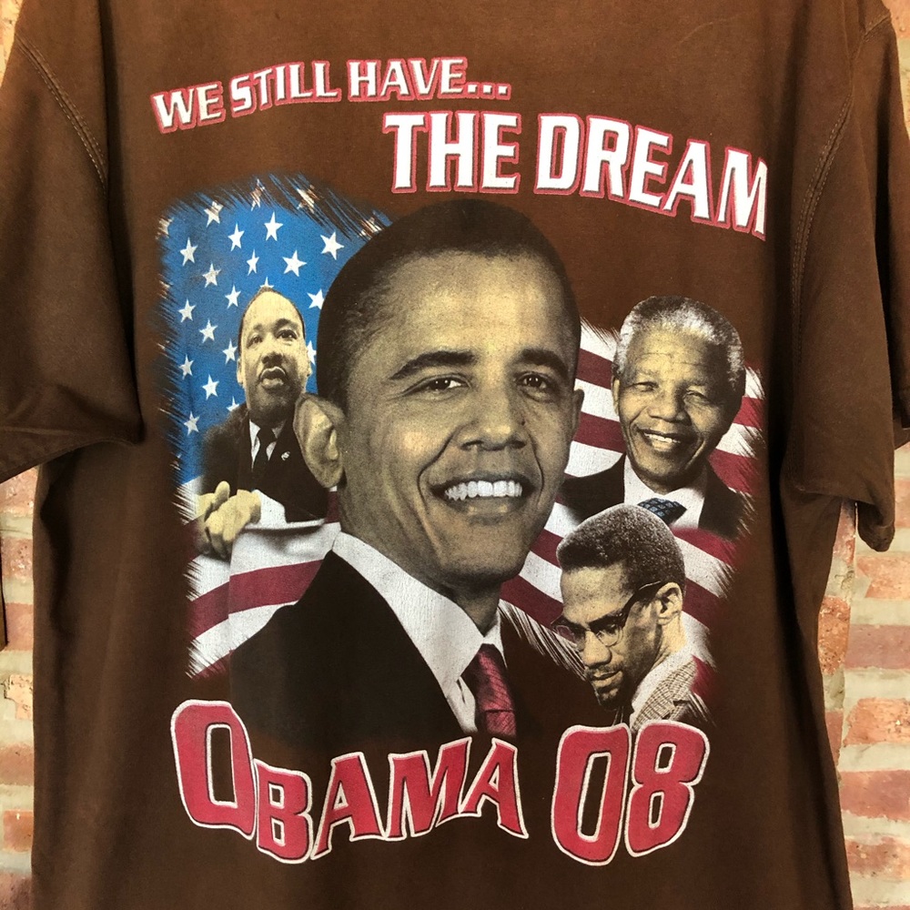 President Obama 2008 Double Sided Heroes History T